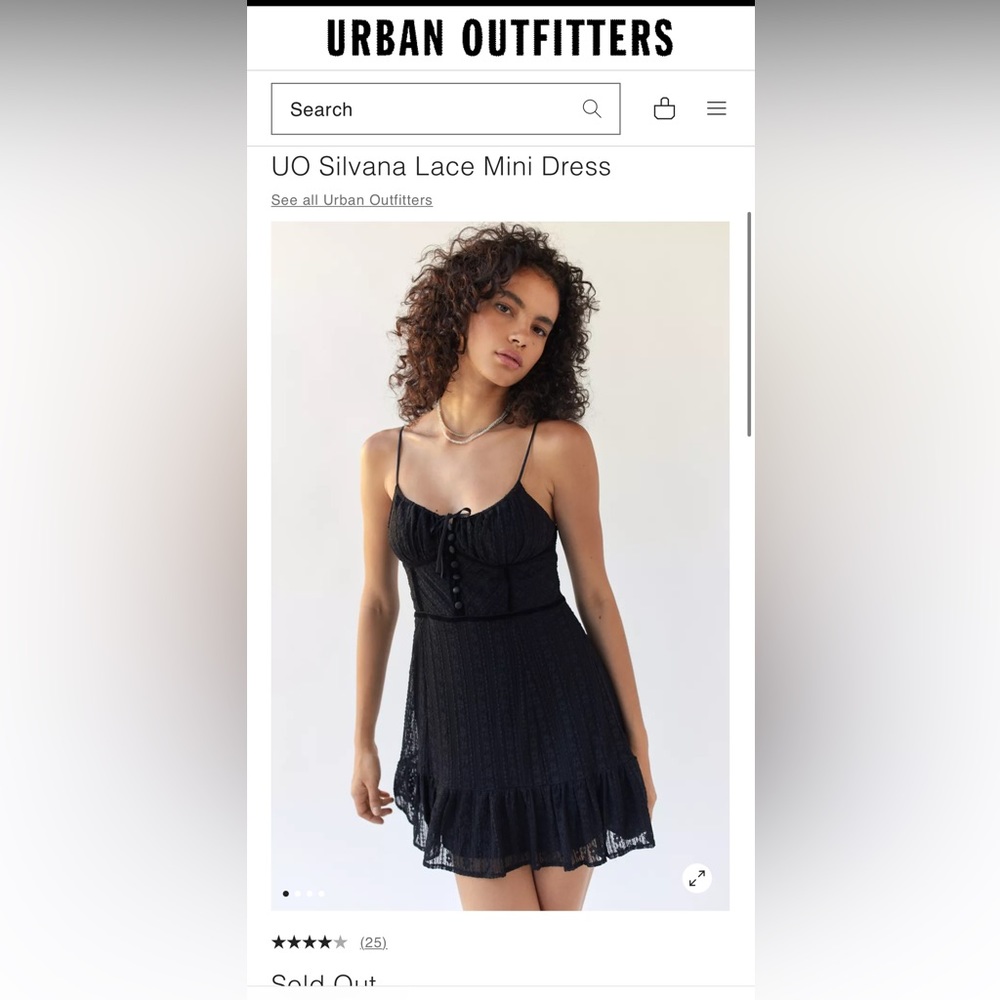 Urban Outfitters Silvana Lace Mini Dress *NEW SOLD OUT ITEM*